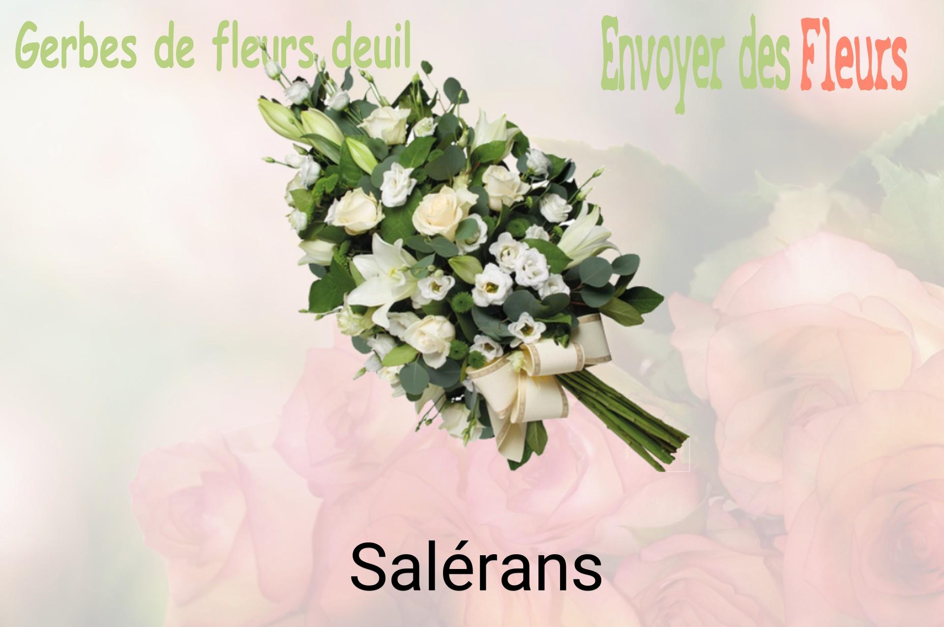 Gerbe de fleurs de deuil livrée à Salérans